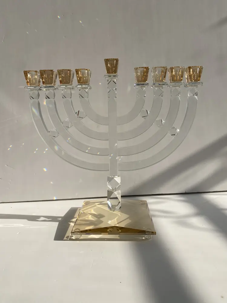 חנוכיית קריסטל דגם "ניצוץ"