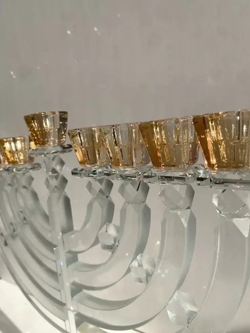 חנוכיית קריסטל דגם "ניצוץ"