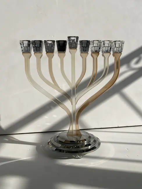 חנוכייה מקריסטל דגם "אדל"